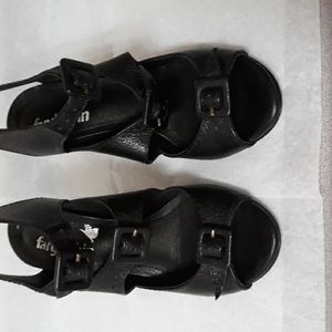 Farylrobin Jayden sandals Black leather size 5 1/2